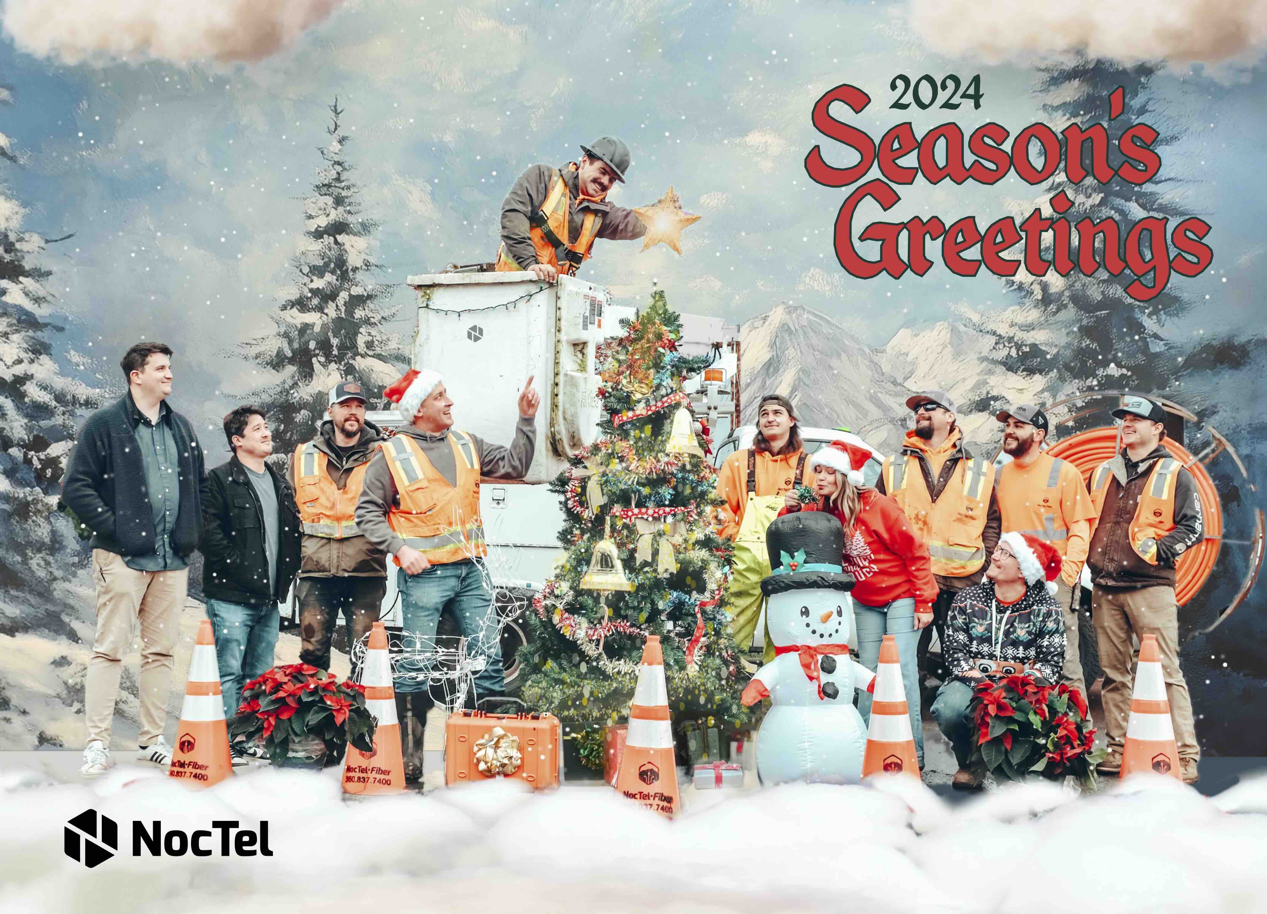 2024 NocTel Team Holiday Postcard